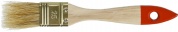 ЗУБР УНИВЕРСАЛ, 25 мм, 1″, светлая натуральная щетина, деревянная ручка, плоская кисть (01099-025)
