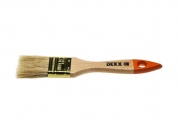 DEXX 38 мм, 1.5″, натуральная щетина, деревянная ручка, флейцевая, все виды ЛКМ, плоская кисть (0100-038)