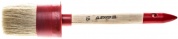 STAYER UNIVERSAL, 60 мм, пластмассовый корпус, светлая натуральная щетина, деревянная ручка, все виды ЛКМ, круглая кисть (0141-60)