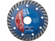 ЗУБР Турборез, 115 мм, (22.2 мм, 10 х 2.2 мм), сегментированный алмазный диск, Профессионал (36652-115)