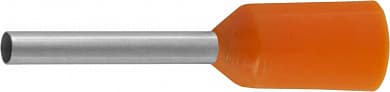 Купить Наконечник СВЕТОЗАР штыревой, изолированный, для многожильного кабеля, оранжевый, 0,5 кв. мм, 25шт в интернет-магазине zubr-vrn в Воронеже