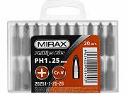 MIRAX PH1, 25 мм, 20 шт, биты (26251-1-25-20)