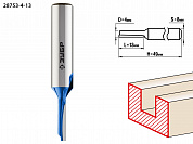 ЗУБР 4 x 13 мм, хвостовик 8 мм, фреза пазовая прямая, Профессионал (28753-4-13)