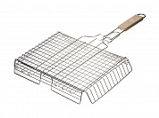 GRINDA Barbecue, 340 х 260 мм, нержавеющая сталь, объемная решетка-гриль (424732)