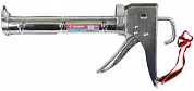 ЗУБР 310 мл, хромированный, полукорпусной пистолет для герметика, Профессионал (06625)