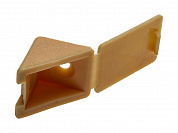ЗУБР цвет сосна, 4.0 x 15 мм, 4 шт, мебельный уголок с шурупом (4-308256-4)