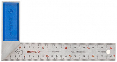 Купить ЗУБР 250 мм, усиленный столярный угольник, Профессионал (34393-25) в интернет-магазине zubr-vrn в Воронеже