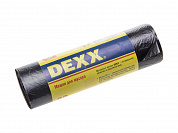 DEXX 60 л, 20 шт, черные, мусорные мешки (39150-60)