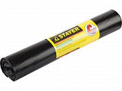 Stayer HEAVY DUTY, 120 л, 10 шт, черные, особопрочные, строительные мусорные мешки (39157-120)