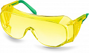 KRAFTOOL ULTRA, открытого типа, жёлтые, линза увеличенного размера устойчивая к царапинам и запотеванию, защитные очки (110462)