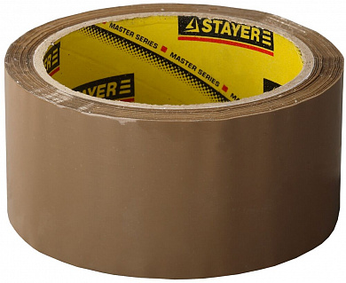 Купить STAYER 48 мм, 60 м, 45 мкм, коричневая, клейкая лента (1207-50) в интернет-магазине zubr-vrn в Воронеже