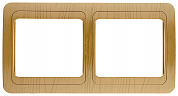 СВЕТОЗАР Гамма, горизонтальная, цвет ольха, двойная, накладная панель (SV-54146-A)