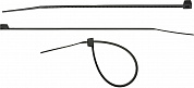 СИБИН ХС-Ч, 2.5 x 160 мм, нейлон РА66, 100 шт, черные, хомуты-стяжки (3788-25-160)