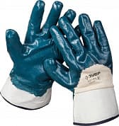 ЗУБР M, перчатки с нитриловым покрытием ладони (11271-M)
