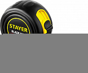 STAYER BlackMax, 5 м х 25 мм, рулетка с двумя фиксаторами, Professional (3410-05-25)