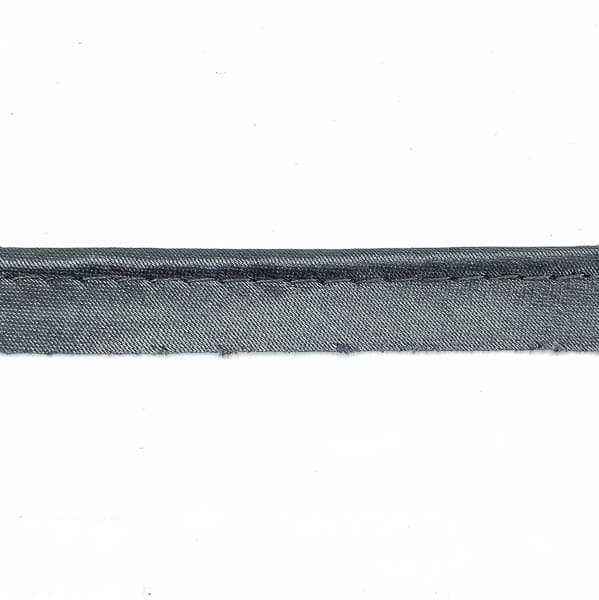 Кант атласный темно-серый, 1.2 см