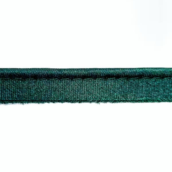 кант атласный темно-зеленый (бутылочный), 1.2 см