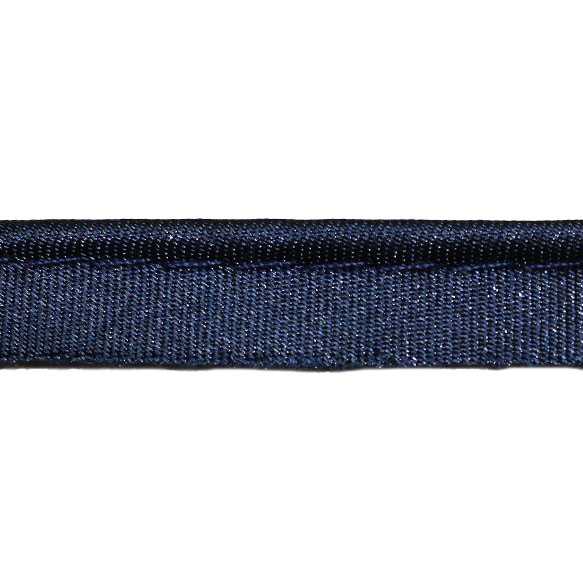 Кант атласный темно-синий, 1.2 см