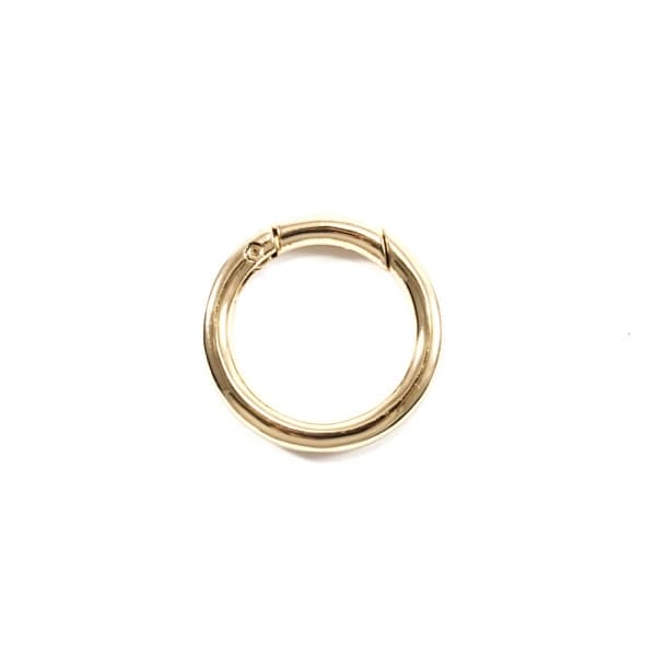 Карабин кольцо золотой, 25 мм, металл
