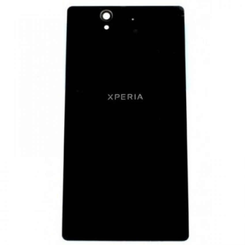 Back cover for Sony L36h/C6603/C6602 Xperia Z black HQ Sony L36h / C6603 / C6602 Xperia Z melns HQ aizmugurējais vāciņš