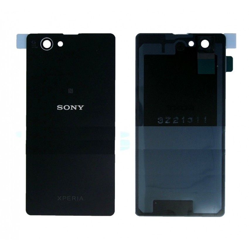 Back cover for Sony D5503 Z1 Compact black HQ Sony D5503 Z1 Compact melns HQ aizmugurējais vāciņš