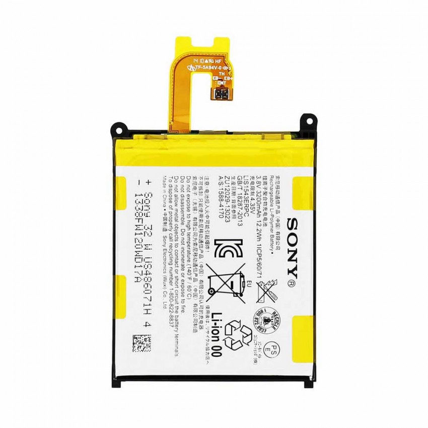 Battery ORG Sony D6503 Xperia Z2 3200mAh LIS1543ERPC Akumulators ORG Sony D6503 Xperia Z2 3200mAh LIS1543ERPC