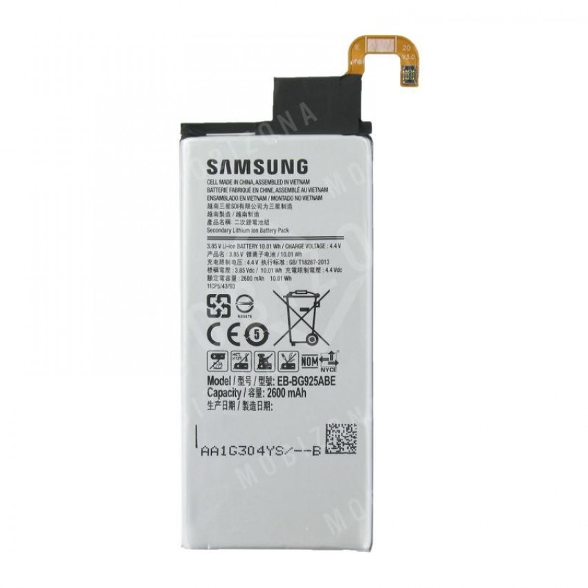 Battery ORG Samsung G925F S6 EDGE 2600mAh EB-BG925BBE Akumulators ORG Samsung G925F S6 EDGE 2600mAh EB-BG925BBE