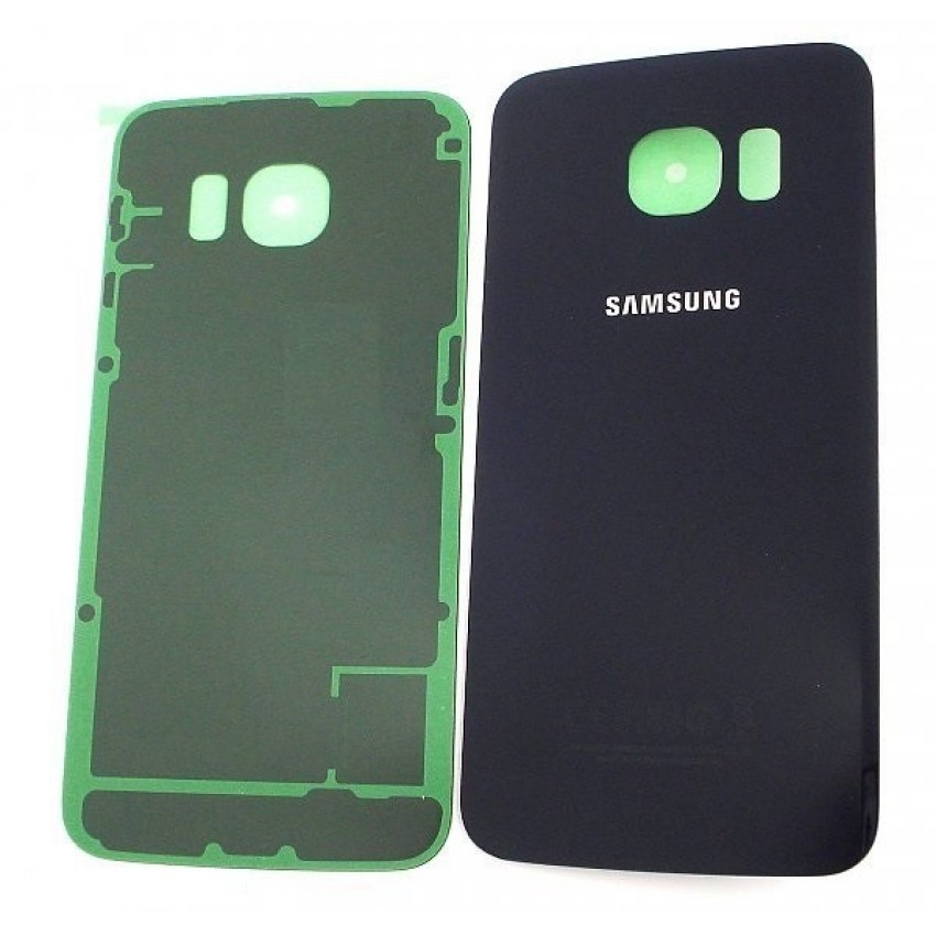 Back cover for Samsung G925F S6 Edge blue (black) HQ Samsung G925F S6 Edge zils (melns) HQ aizmugurējais vāciņš