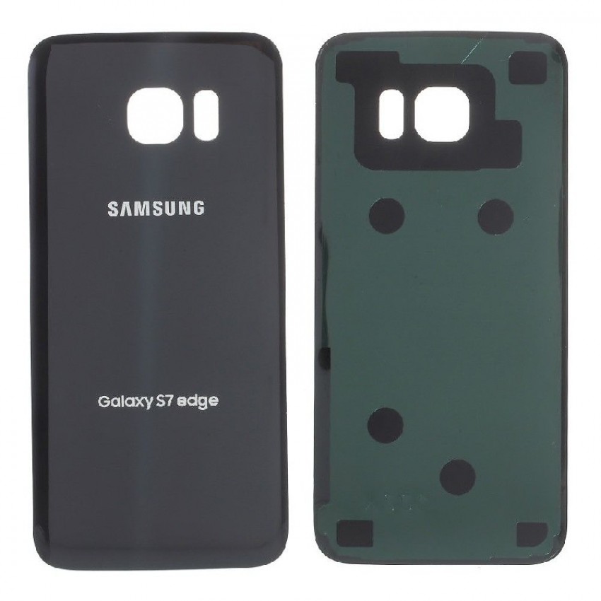 Back cover for Samsung G935F S7 Edge black HQ Samsung G935F S7 Edge melns HQ aizmugurējais vāciņš