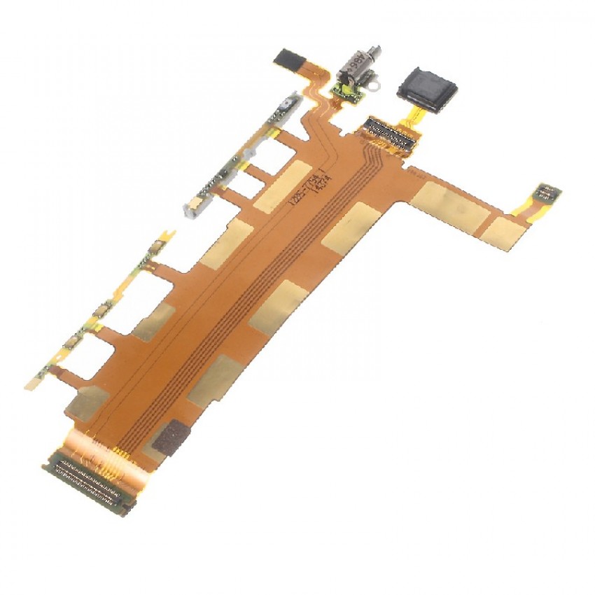 Flex Sony D6602/D6603/Z3 for side buttons with microphone (4G vers.) HQ Šleife Sony D6602/D6603/Z3 sānu pogām ar mikrofonu (4G vers.) HQ