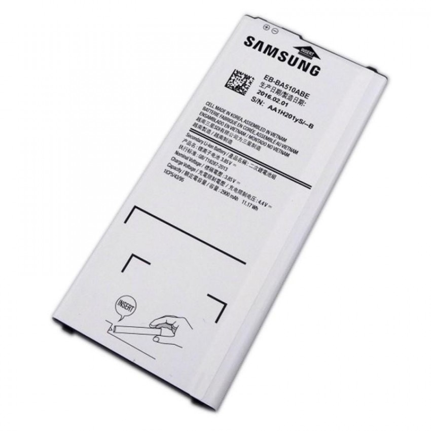 Battery ORG Samsung A510 A5 2016 2900mAh EB-BA510ABE Akumulators ORG Samsung A510 A5 2016 2900mAh EB-BA510ABE