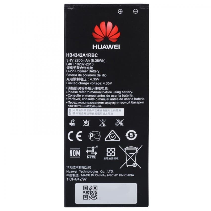 Battery ORG Huawei Y6 2200mAh Y5II/Honor 4A HB4342A1RBC Akumulators ORG Huawei Y6 2200mAh Y5II / Honor 4A HB4342A1RBC