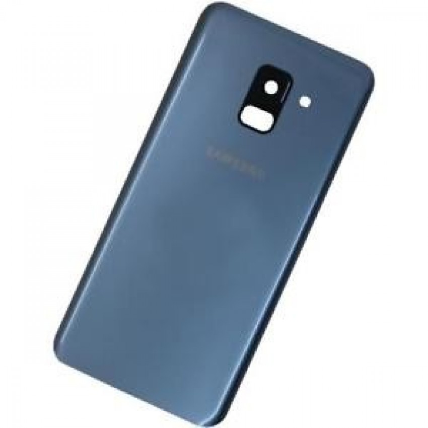 Back cover for Samsung A530 A8 2018 blue HQ Samsung A530 A8 2018 zils HQ aizmugurējais vāciņš