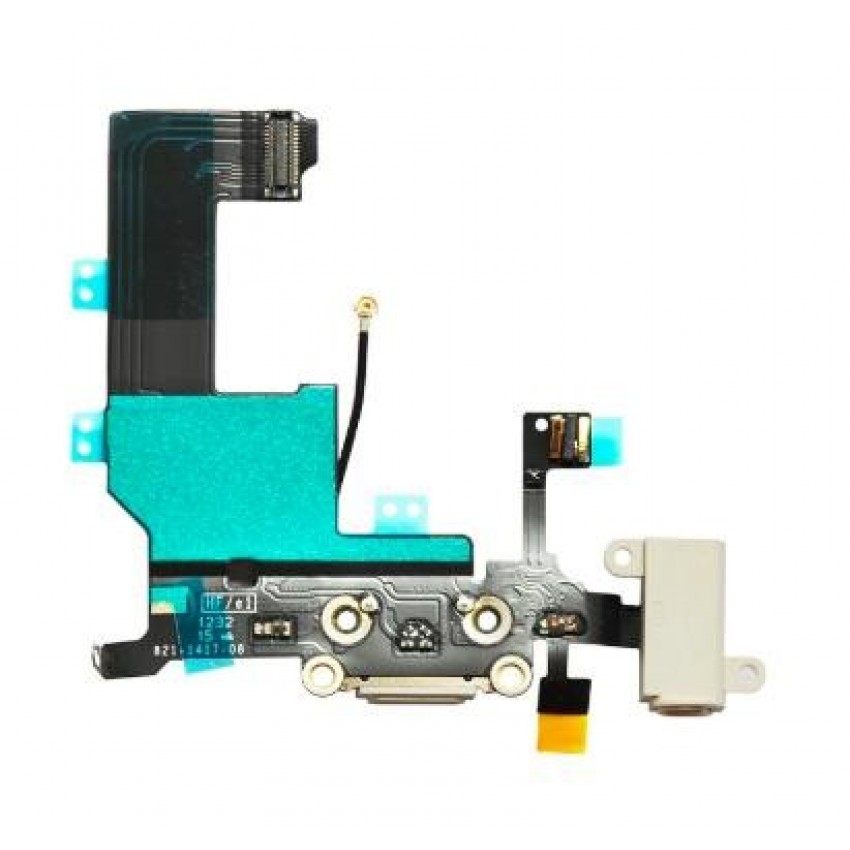 Flex Apple iPhone 5S for audio and charging connector with microphone white ORG Flex Apple iPhone 5S for audio and charging connector with microphone white ORG