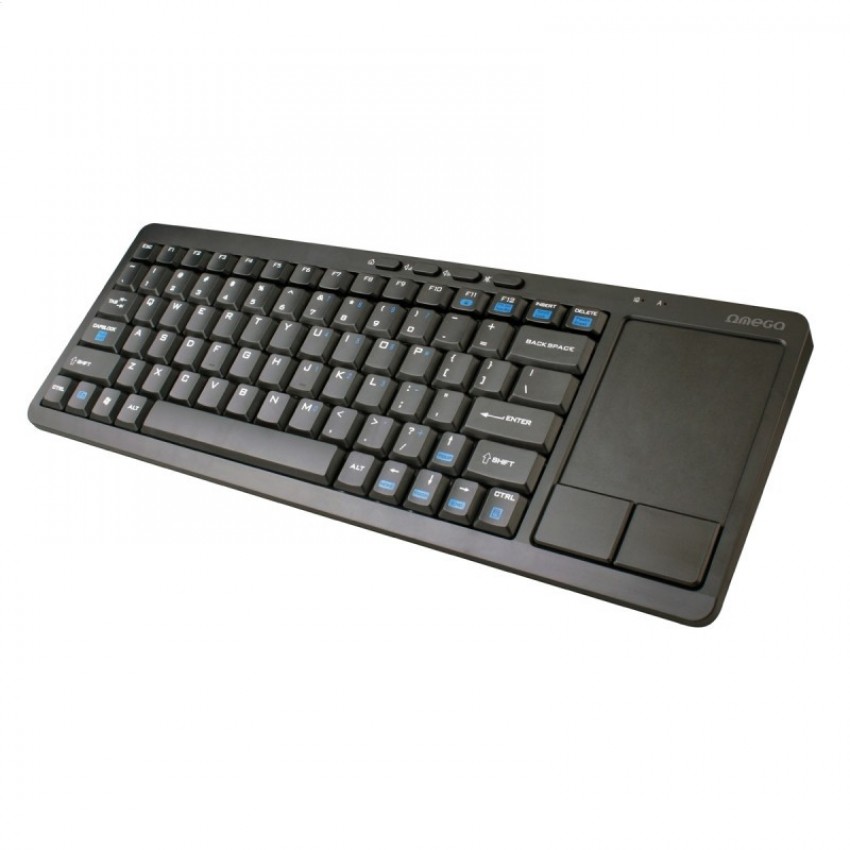 Wireless keyboard OMEGA SMART TV+TOUCH PAD black Wireless keyboard OMEGA SMART TV+TOUCH PAD black