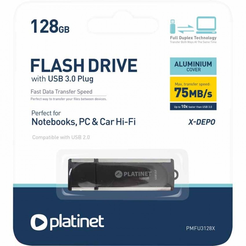 USB flash Platinet 128GB USB 3.0 USB zibatmiņa Platinet 128GB USB 3.0