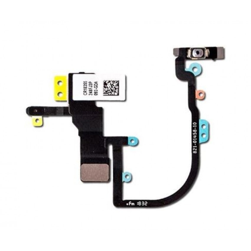 Flex Apple iPhone XS Max on/off with flashlight and microphone ORG Šleife Apple iPhone XS Max ieslēgšana / izslēgšana ar lukturīti un mikrofonu ORG