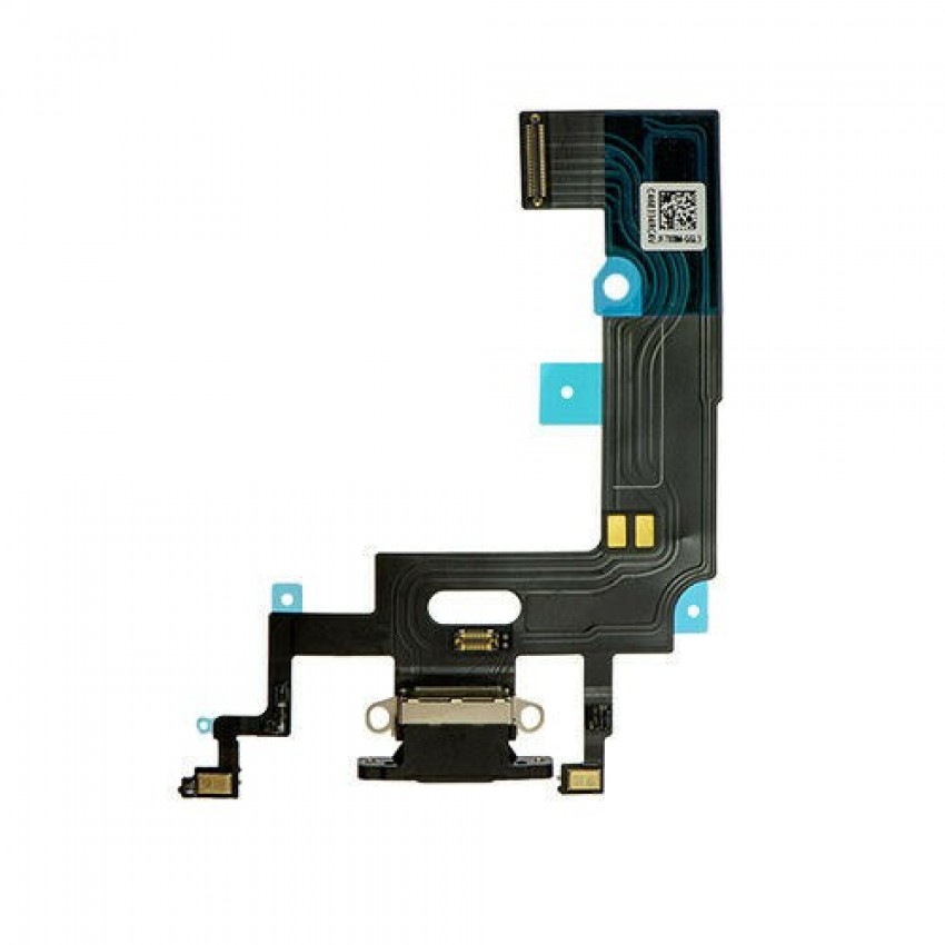 Flex Apple iPhone XR for charging connector with microphone black ORG Flex Apple iPhone XR for charging connector with microphone black ORG
