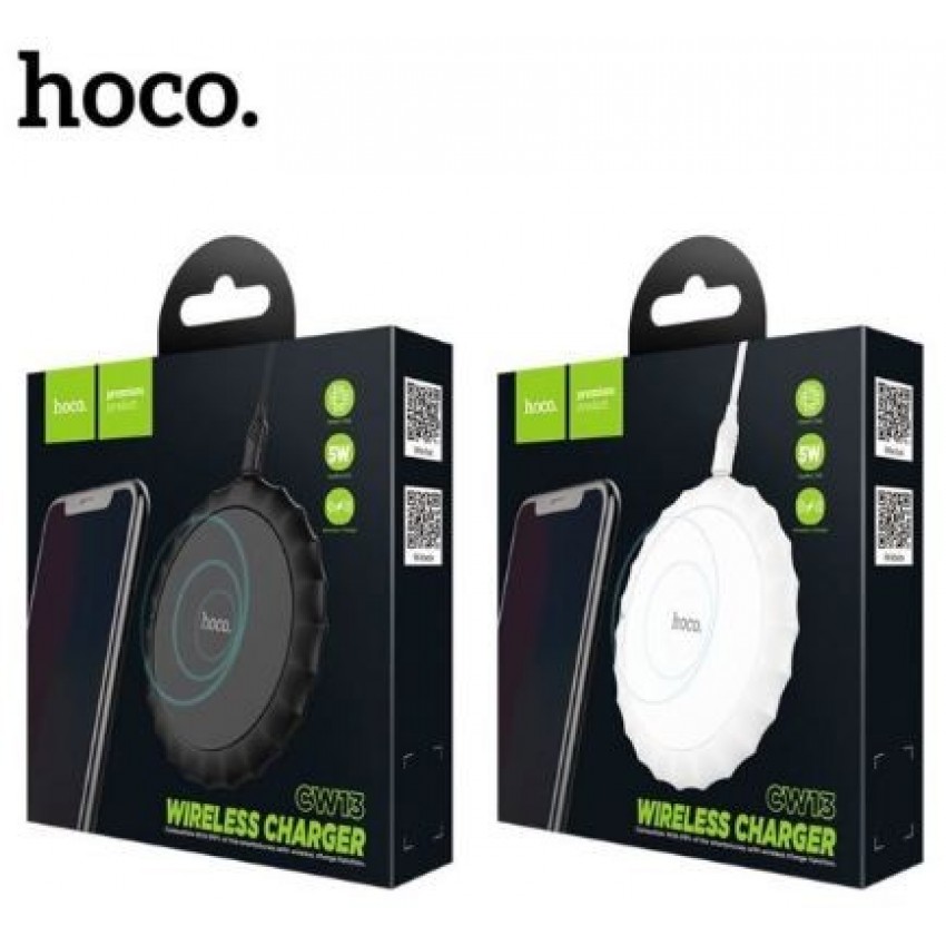 Wireless charging station HOCO CW13 white Bezvadu uzlādes stacija HOCO CW13 balta