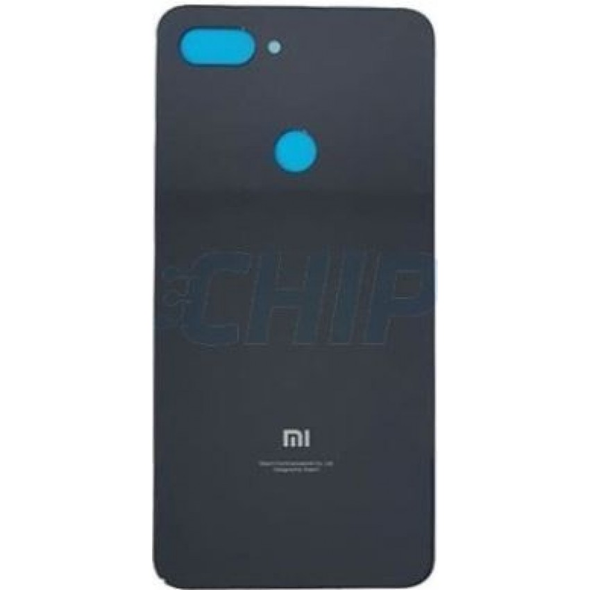 Back cover for Xiaomi Mi 8 Lite black HQ Xiaomi Mi 8 Lite melns HQ aizmugurējais vāciņš