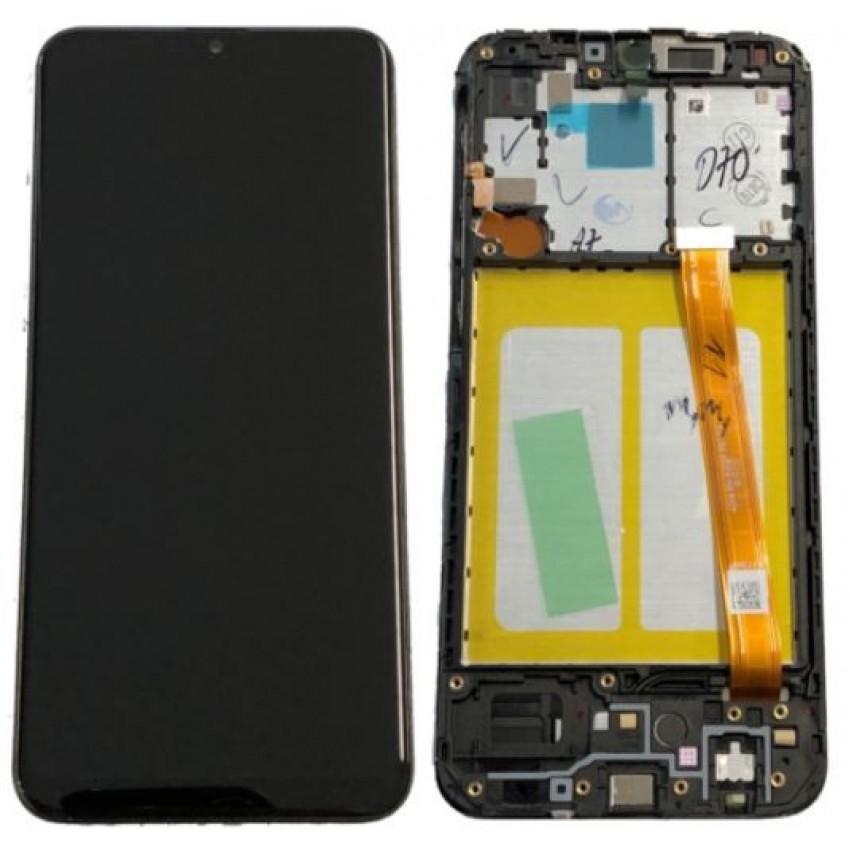 LCD screen Samsung A202 A20e 2019 with touch screen and frame black original (service pack) LCD screen Samsung A202 A20e 2019 with touch screen and frame black original (service pack)