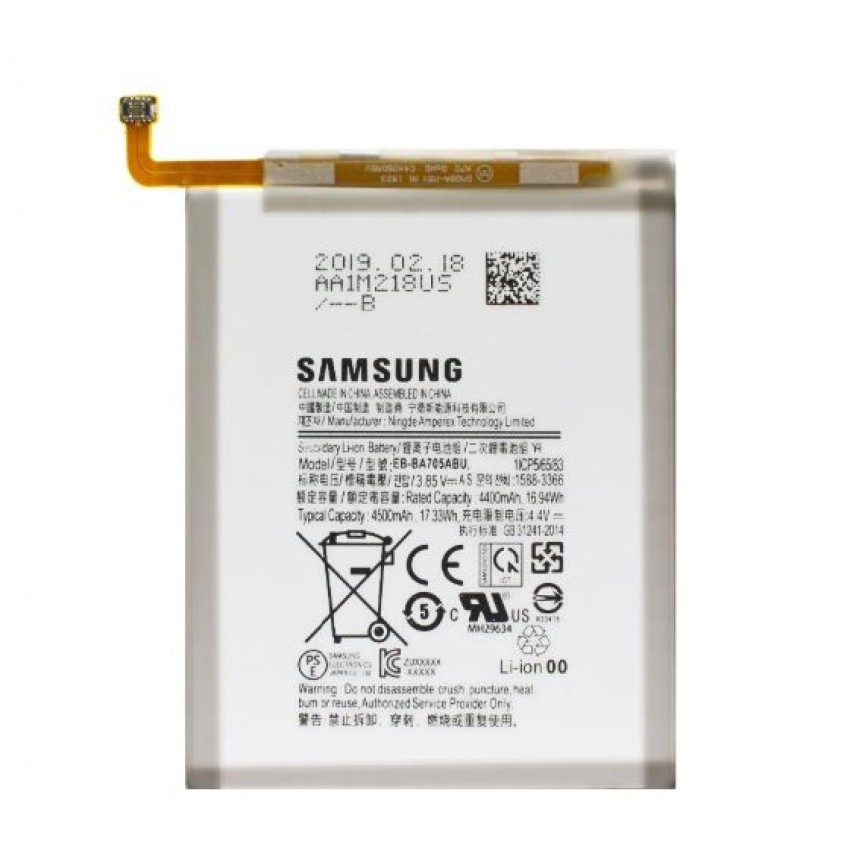 Battery ORG Samsung A705 A70 2019 4500mAh EB-BA705ABU Battery ORG Samsung A705 A70 2019 4500mAh EB-BA705ABU