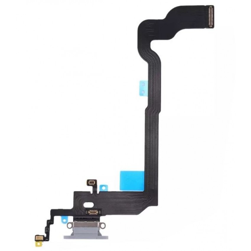 Flex Apple iPhone X for charging connector with microphone grey ORG Flex Apple iPhone X for charging connector with microphone grey ORG