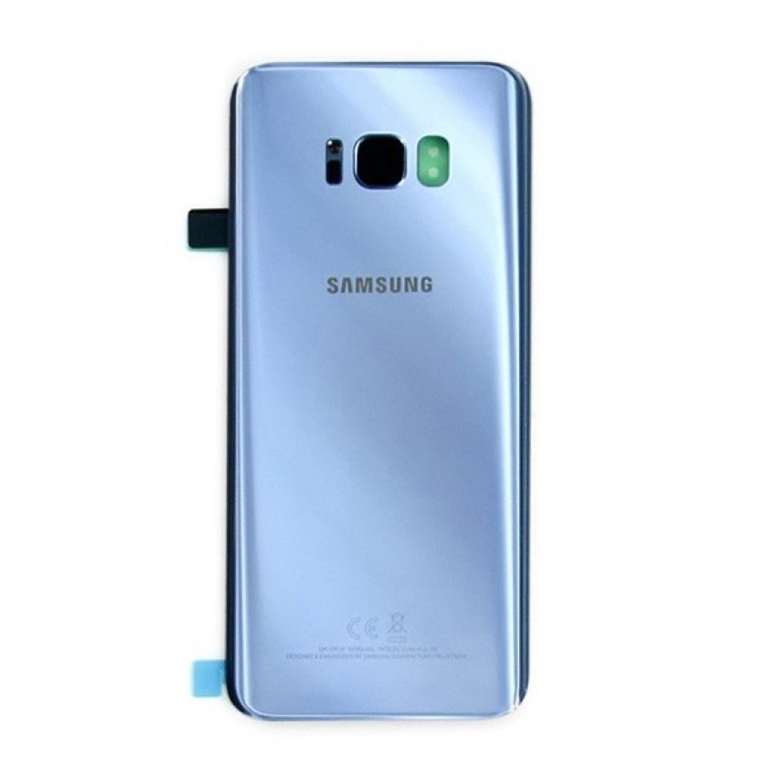 Back cover for Samsung G955F S8+ blue (Coral Blue) original (used Grade A) Samsung G955F S8+ zils (Coral Blue) oriģināls aizmugurējais vāciņš (lietots A pakāpe)