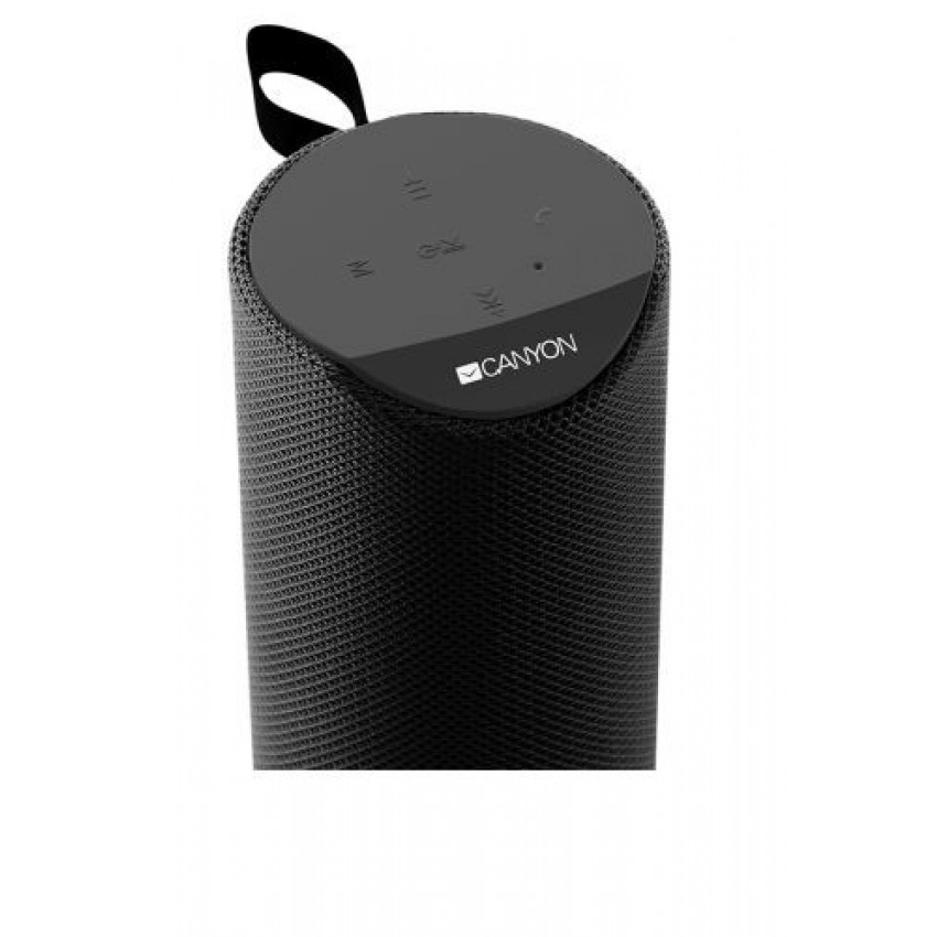 Bluetooth portable speaker CANYON CNS-CBTSP5 (MicroSD,AUX,BT V5.0,1200mAh) black Bluetooth portatīvs skaļrunis CANYON CNS-CBTSP5 (MicroSD, AUX, BT V5.0,1200mAh) melns