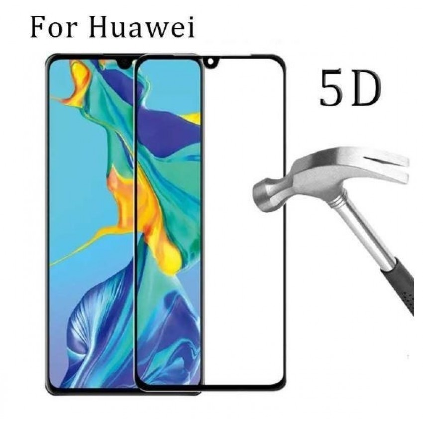 Screen protection glass "5D Full Glue" Huawei P40 curved black bulk Screen protection glass "5D Full Glue" Huawei P40 curved black bulk