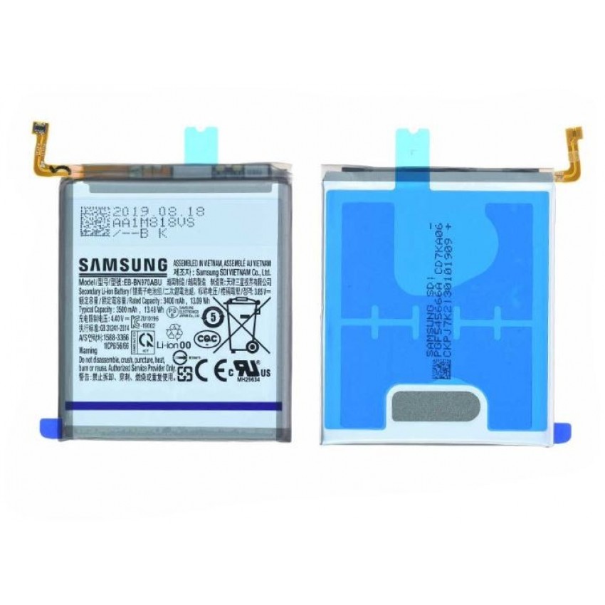 Battery original Samsung N970F Note 10 3400mAh EB-BN970ABU (service pack) Battery original Samsung N970F Note 10 3400mAh EB-BN970ABU (service pack)