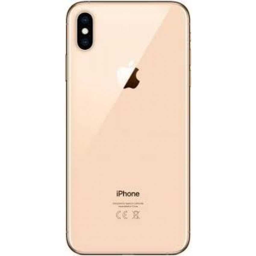 Battery cover iPhone XS Max gold full HQ Akumulatora vāciņš iPhone XS Max zelta pilns HQ