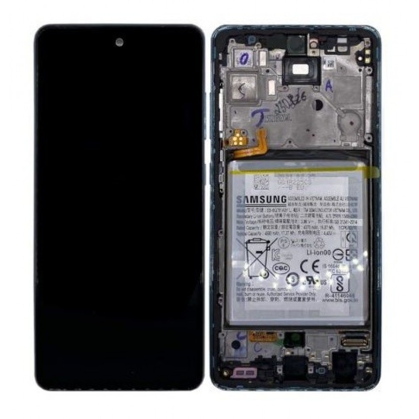 LCD screen Samsung A525/A526 A52 4G/5G 2021 with touch screen with frame and battery blue original (service pack) LCD screen Samsung A525/A526 A52 4G/5G 2021 with touch screen with frame and battery blue original (service pack)