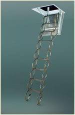 Чердачная лестница Fakro металлическая огнестойкая LSF 50*70*280-300 см